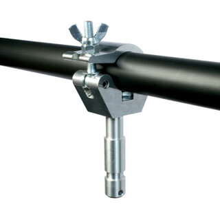 Doughty Big Ben Clamp m/spigot Alu 28mm spigot, Polished Clamp
